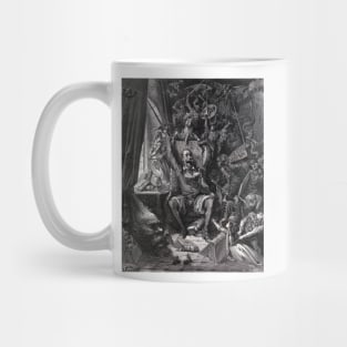 Cervantes's Don Quixote in his library (C017/7999) Mug